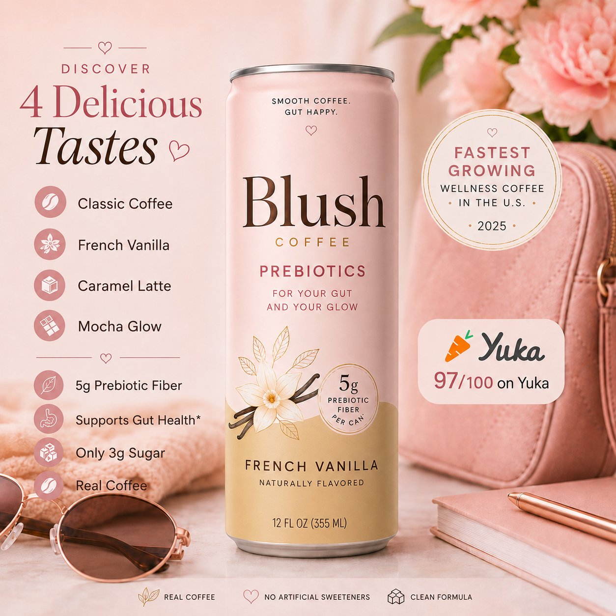 Prebiotic Coffee French Vanilla